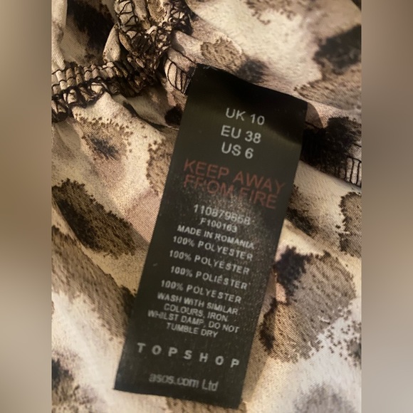 NWT Topshop Leopard Top Size US 6 - Picture 4 of 8